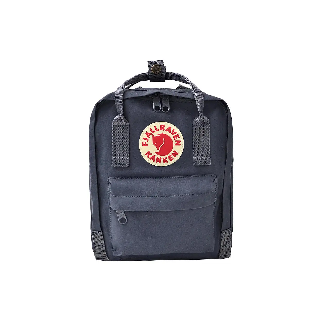 Fjallraven Kanken 7L Backpack for Men – Sporty, Large-Capacity, Zip-Closure, Graphite Black Polyester
