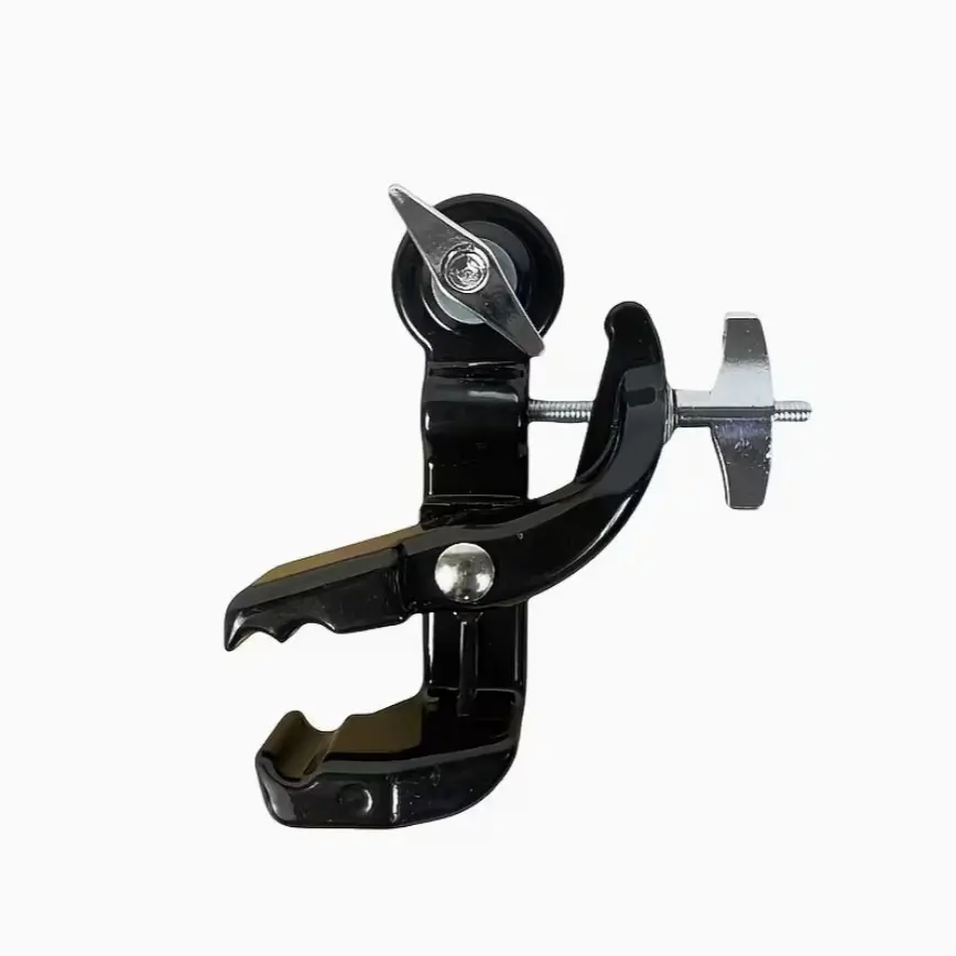 Drum Rack Clamp, Military Drum Clip, Crocodile Clip, Small Percussion Bell Stand, Instrument Accessories, Quick Lock, Anti-Rust, Finish