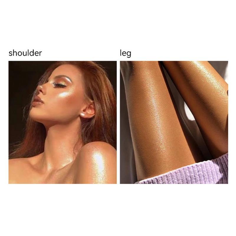 MLSMILE Glitter Stick - Multi-Use Highlighter for Face & Body, Long-Lasting Moisturizing Formula, 4 Color Options, Viral Luminous Makeup Bronzer Blend, 11g - 01# - Cosmetic