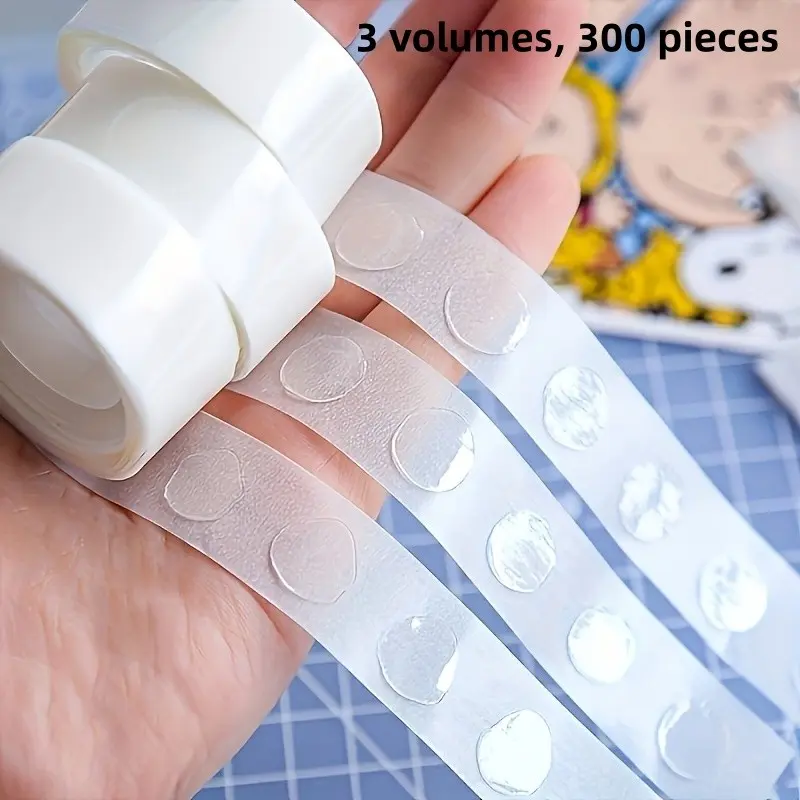 300pcs Balloon Glue, Ceiling/wall Adhesive, Party Accessories, Office Supplies, Double-Sided Tape, Sticky Tape, Perfect for Events and Decorations