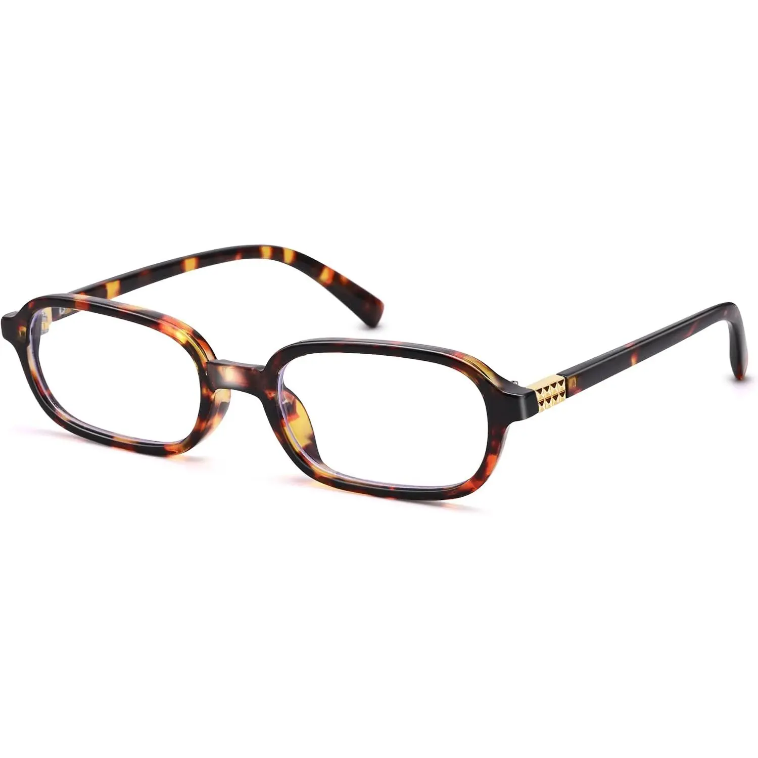 Retro Rectangle Blue Light Glasses for Women Men Small Square Glasses Frame  Eyeglasses