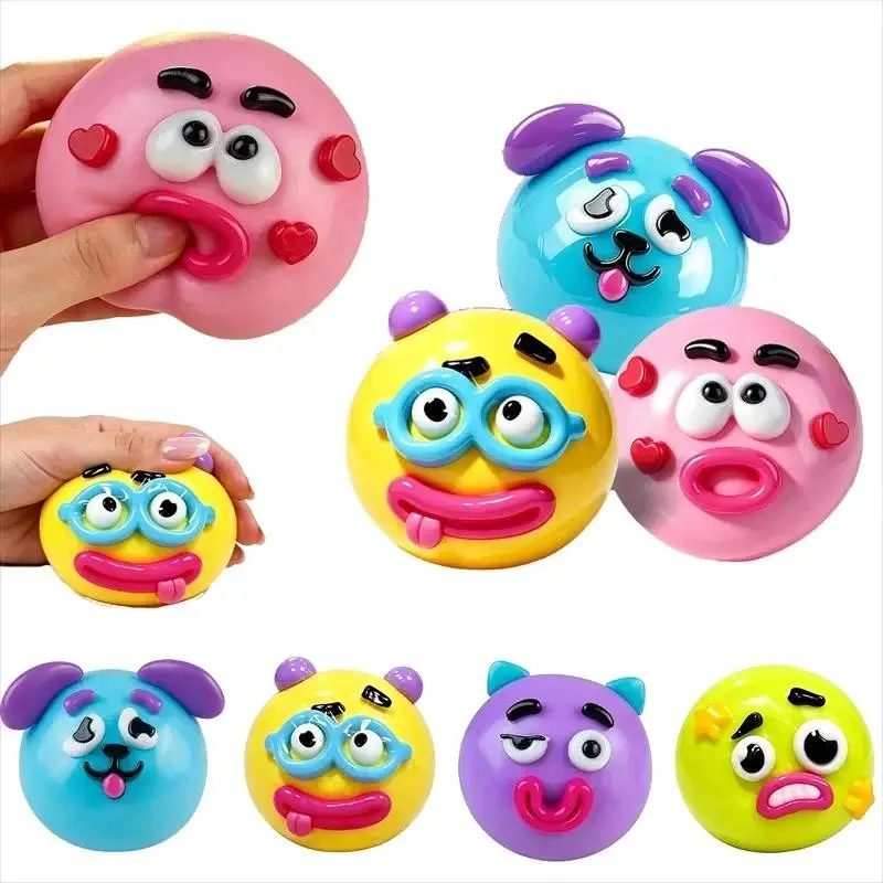 Smushers Pinch Pressure DIY Emoticons Dog Squeeze Decompression Adult set calm anxiety ready stock woman friend quirky design must-have ice apple candy stuffer bulk many cute steamer packaging relief keychain cream dump favor musi funn yea newton quic sur