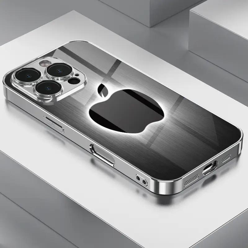 Premium Black and Gray Lighting Line Design Apple Theme Electroplated ...