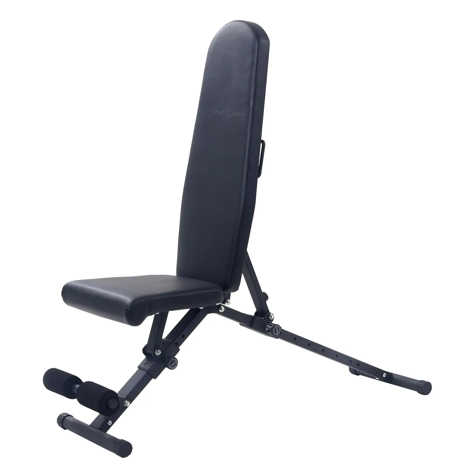 Adjustable Weight Bench, 800 Lbs Capacity, 8 Backrest Settings and 3 Seat Positions, Multi-Functional Bench for Complete Full-Body Workouts, Space-Saving Foldable Design, for Indoor Training, Home Gym