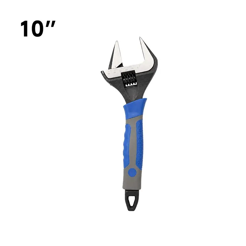 Adjustable Wrench, Pointed Mouth Water Pipe Wrench, Spiral Thread Adjustable Opening Size, Clear Scale, Easy Adjustment, Ideal for Bathroom Repair, Home Renovation