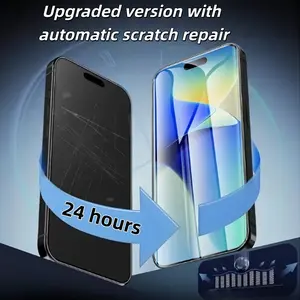 5PCS Hydrogel Ultra-Clear Screen Protector Suitable for: iPhone 17/17 Pro/17 Air/17 Pro Max / 16/16Pro/16plus/16Pro max/15/15Plus/15Pro/15ProMax, iPhone 14/14Plus/14Pro/14ProMax, iPhone 13/13Pro/13ProMax, iPhone 12/12Pro/12ProMax Full Screen Coverage Anti