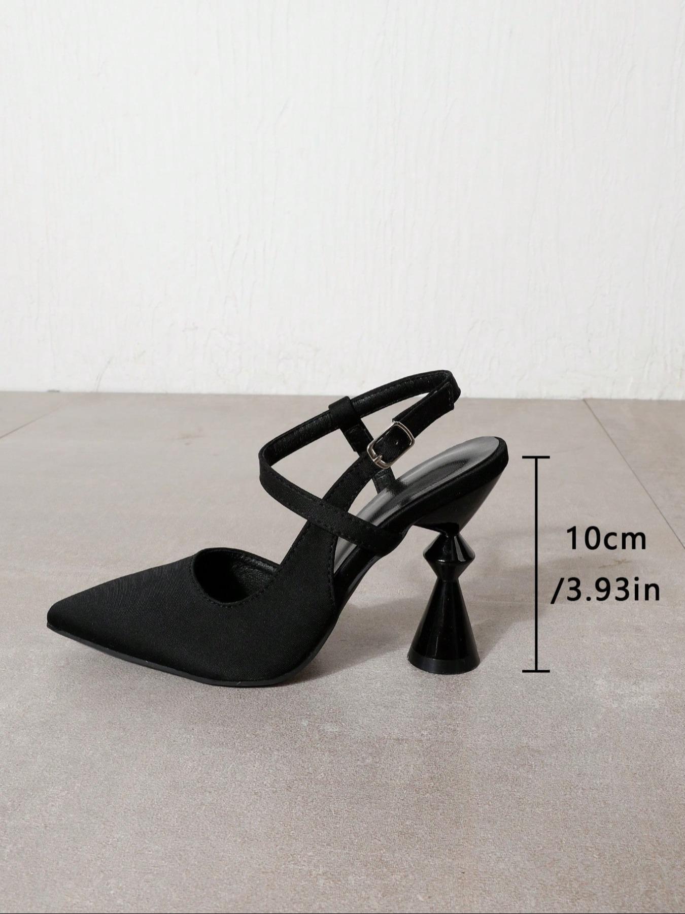 Women's Fashionable Pointed Toe Decorative High Heel Shoes, Elegant Solid Color Stiletto Heels for Party, Daily Clothing Decor, Barefoot Shoes for Women & Girls