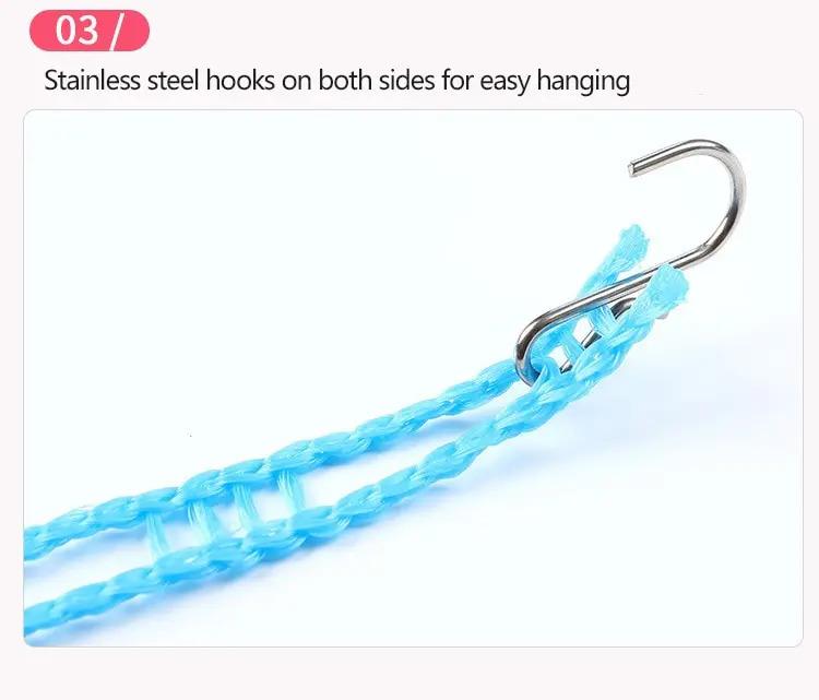 Y Fence Type Clothesline 10 M Non-Slip Clothesline Windproof Clothesline Clothesline Quilt Airing Rope Outdoor Travel Household