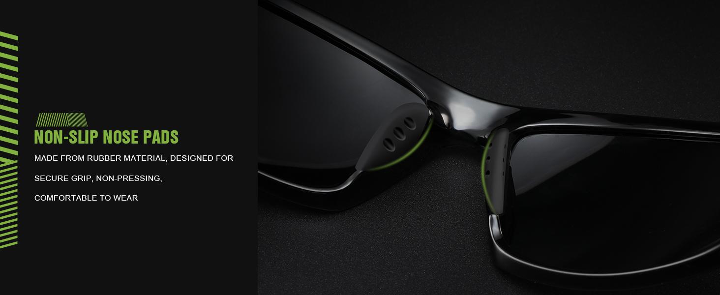 3 Pack Polarized Sports Sunglasses for Men, Mens Sunglasses Wrap Around UV400 Protection for Cycling Fishing Driving