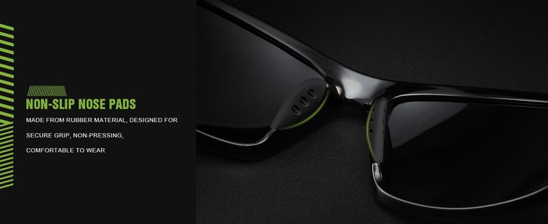 3 Pack Polarized Sports Sunglasses for Men, Mens Sunglasses Wrap Around UV400 Protection for Cycling Fishing Driving