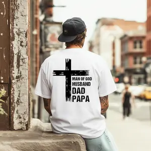 Christian Dad Back Print Shirt, Man of God Husband Dad Papa Tee, Religious Father Tshirt, Faith Based Gift