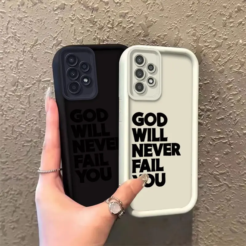 Phone case for Samsung GALAXY A13 A33 A52 A53 Enhanced Peotection Gift TPU God Will Never Fail You soft silicone Celestial Eye Layered Phone Case ROOJTN0FX