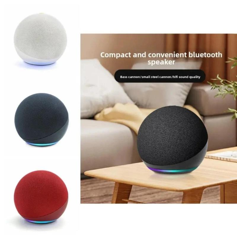 Small Bluetooth Speaker Outdoor Wireless Bluetooth Generation Mini Rgb Speaker Home Subwoofer Spherical  Smart with Deep Sound.