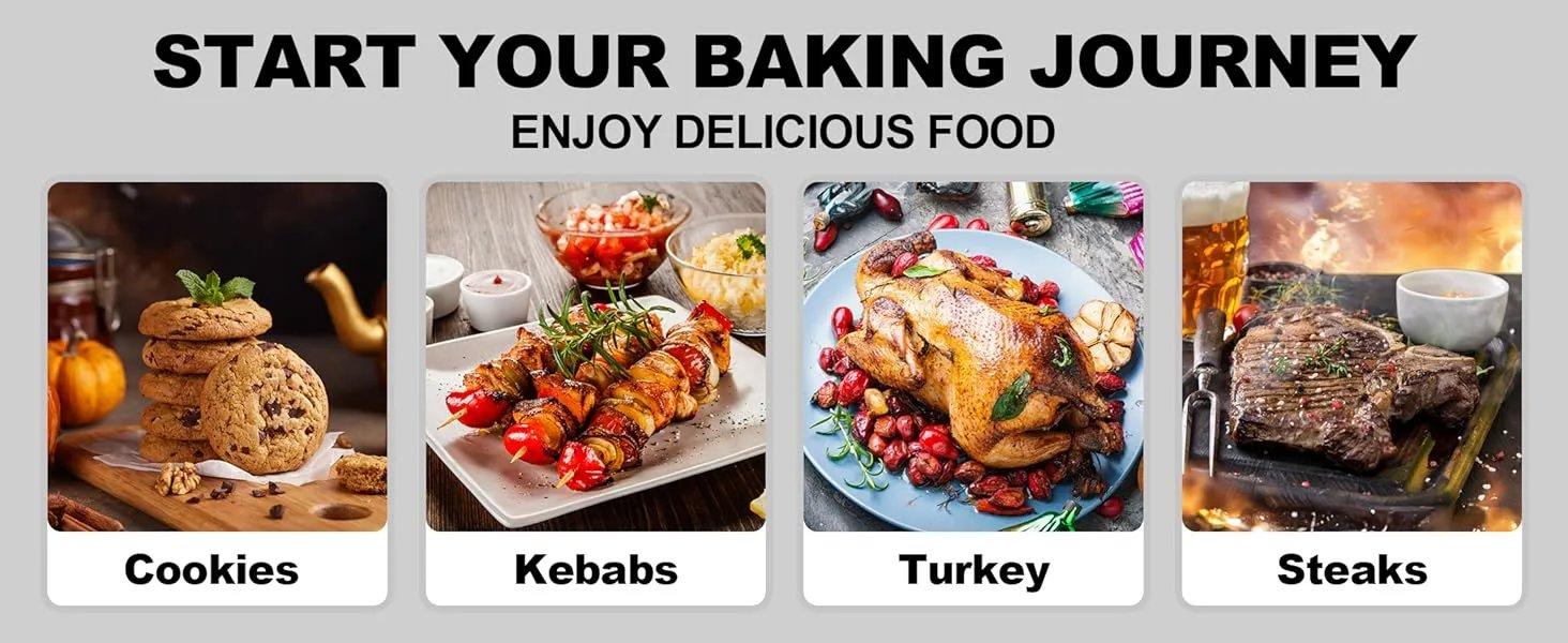 THE WELL KEPT 24 Inch Baking Sheet Pans with Rack Set, Natural Aluminum Cookie Sheet, Extra Large Commercial Quality Baking Sheet Pan Set, Warp Resistant Nonstick Thick Cookie Tray Pans for Baking, Roasting