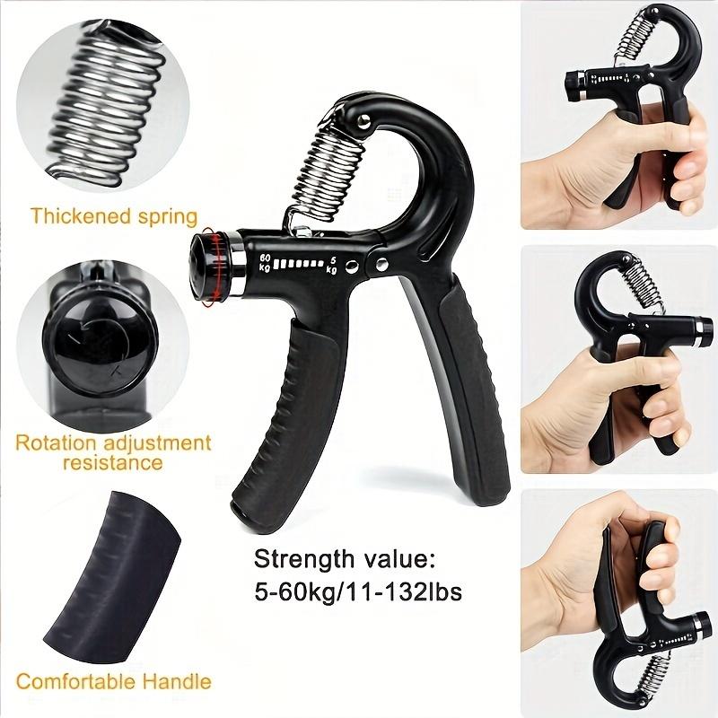 Hand Grip Enhancer Fitness Set - 5-Piece Set with Adjustable Forearm Grip, Finger Extender, Grip Ring & Stress-Relieving Home Gym Kit Workout Equipment Calisthenics Tools Home Gym Kit