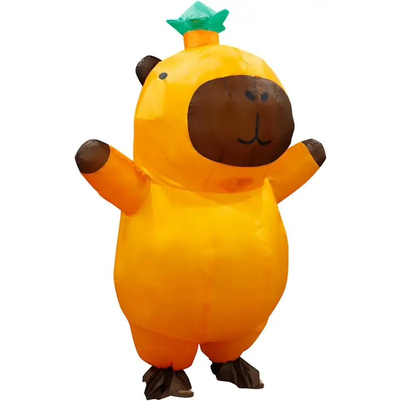 Adult Inflatable Capybara Costume, Full Body Funny Dress Outfit, Perfect for Party, Cosplay and Halloween, Unisex for Men and Women
