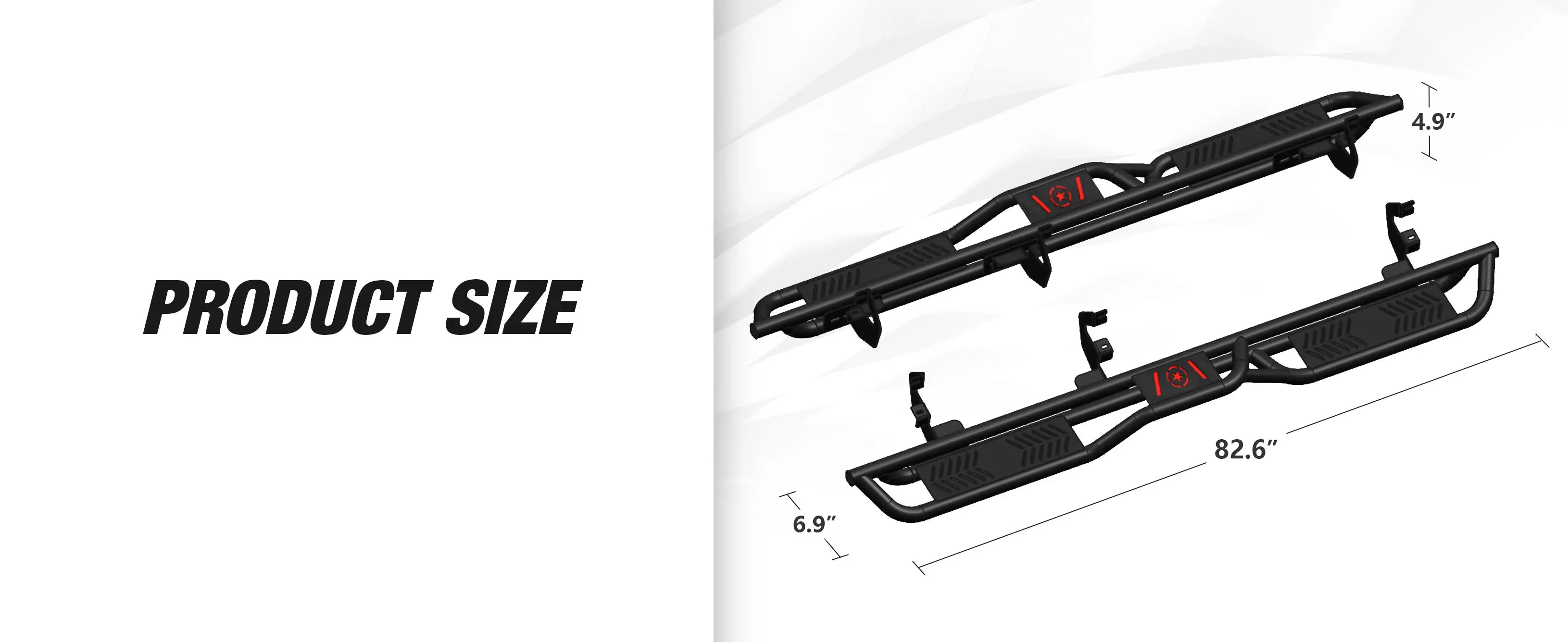 for Chevrolet Silverado Running Boards Compatible with 19-26 Chevy Silverado & GMC Sierra 1500, 20-25 Chevrolet Silverado/GMC Sierra 2500 HD 3500 HD Extended Cab Side Step | Yzona