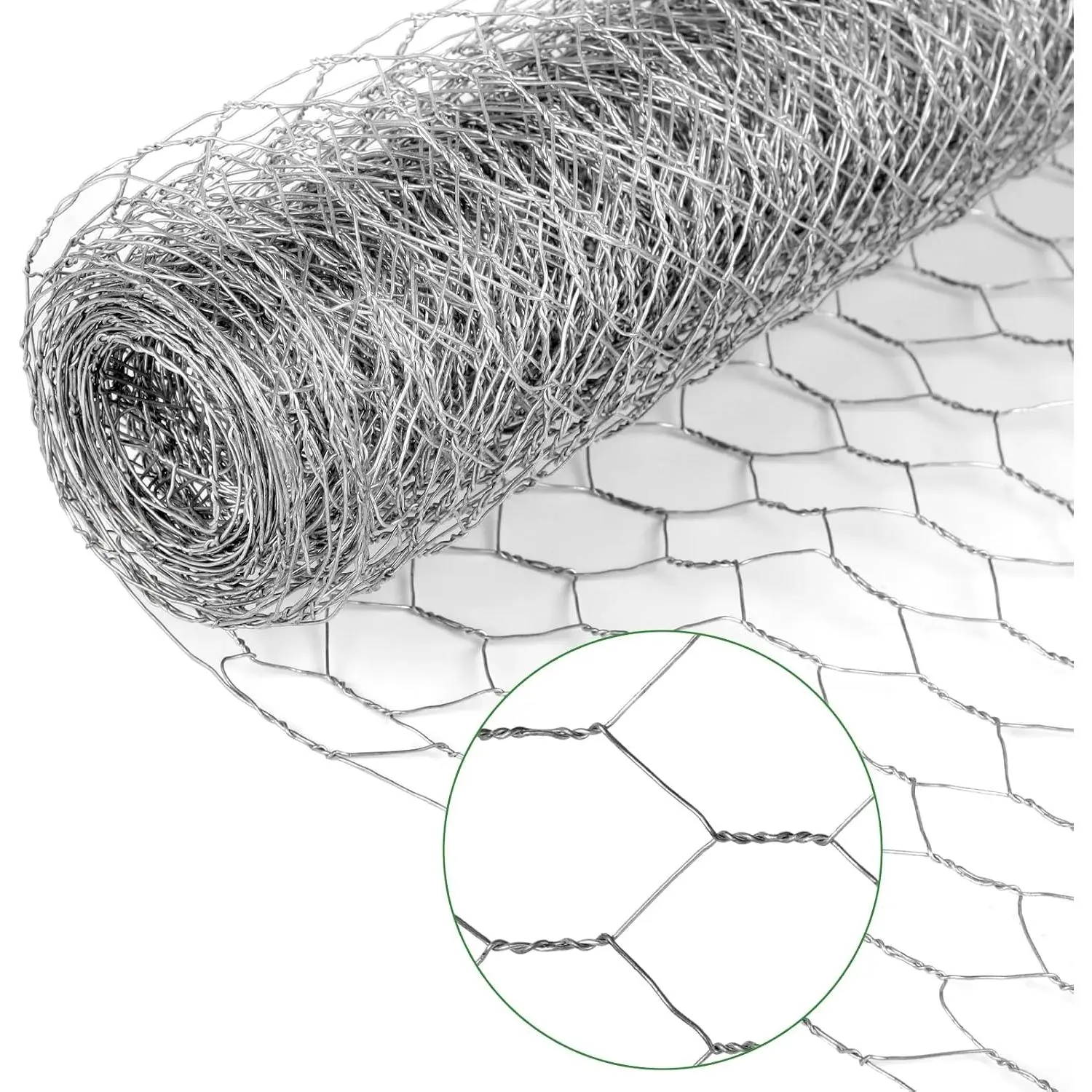 Chicken Wire Mesh,13.7"×169" Poultry Wire Netting,1" Hole Size Hexagonal Galvanized Chicken Wire Mesh Fencing,Outdoor Anti-Rust Garden Animal Barrier Fence for Chicken Coop Barrier Rabbit Cage