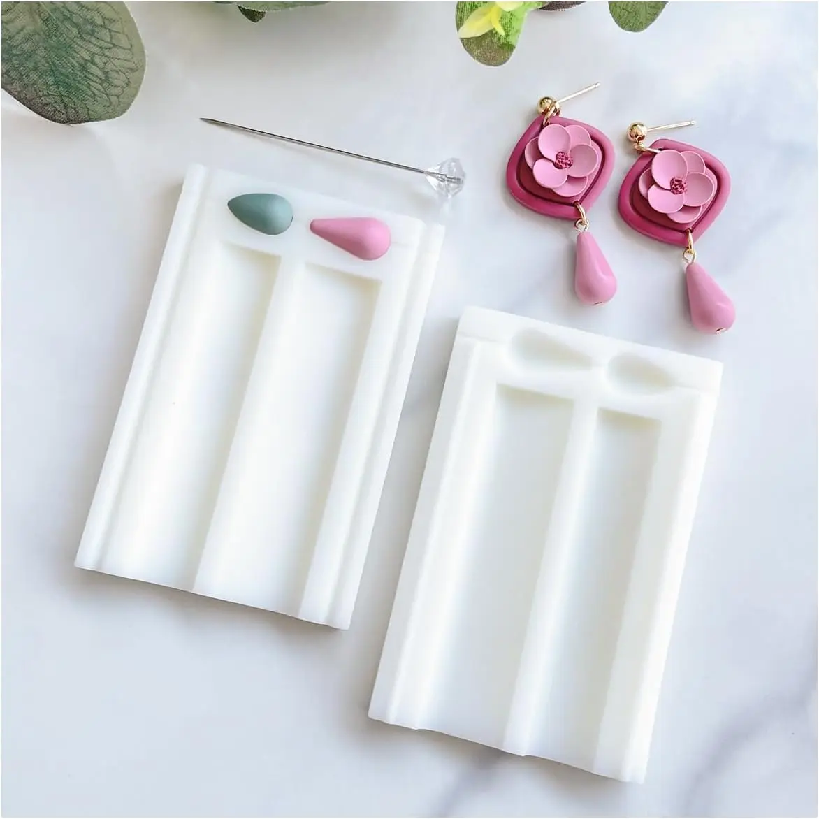 Polymer Clay Bead Roller & Bead Hole Maker, Polymer Clay Earring Tool, Clay Molds for ,  Tool Kit