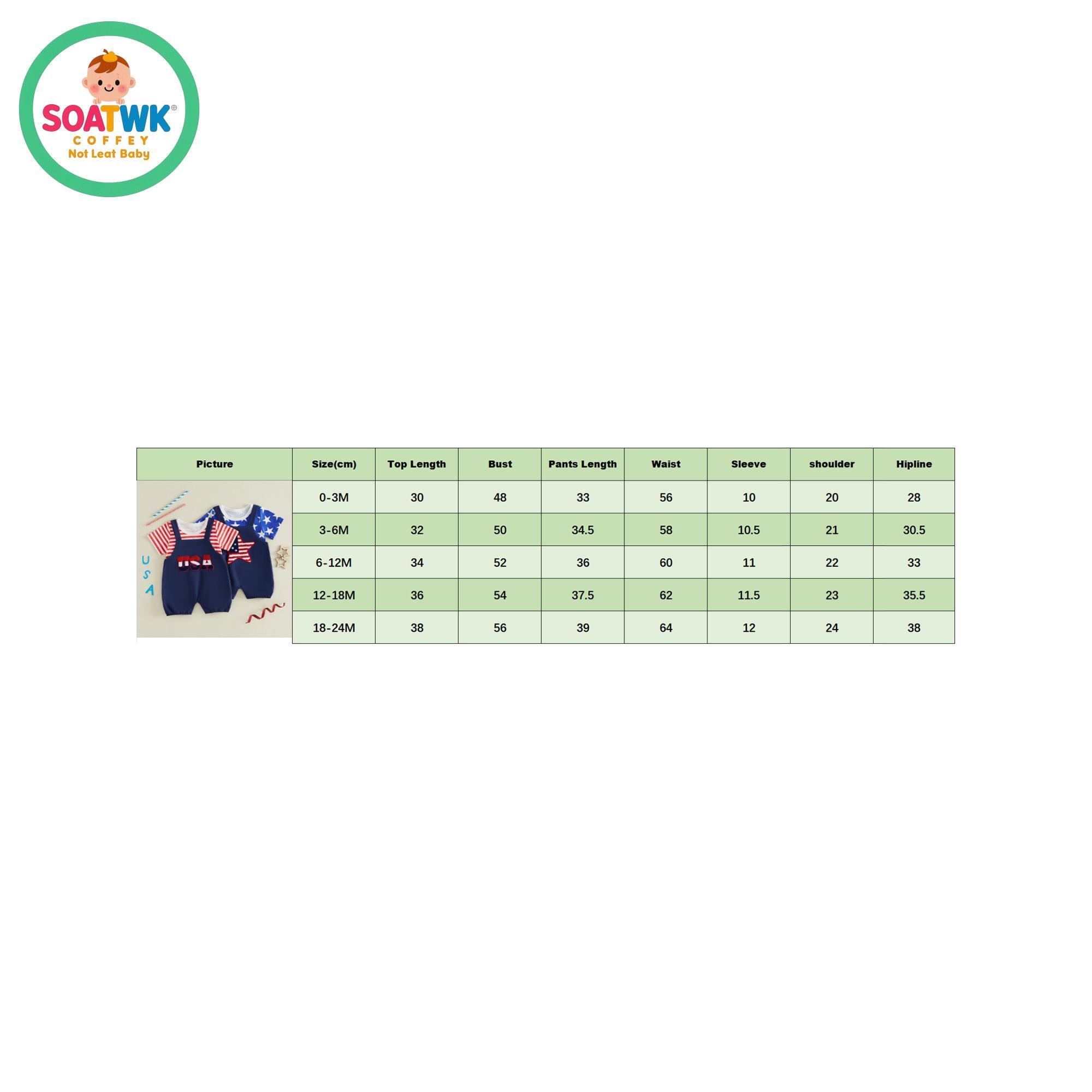 Baby Girls Independence Day Pants Sets Short Sleeve Stars/Stripe Print Tops Suspender Pants Summer Outfits