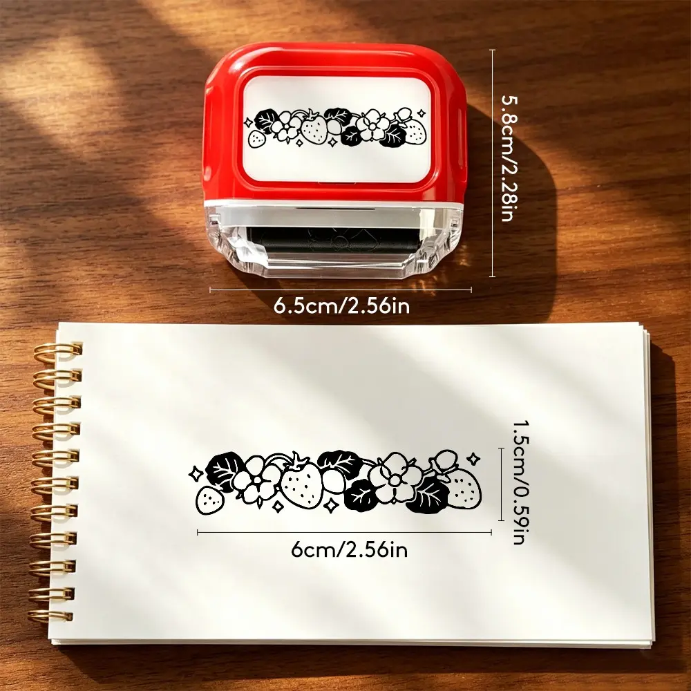 Self-Press Roll Stamp Border, Continuous Rolling Decorative Stamp, Vintage Pattern Stamp for Diaries, Scrapbooks, Handmade Projects