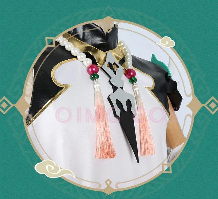 Xiao Cosplay Costume Genshin Impact Adult Carnival Uniform Wig Anime Halloween Costumes Women Game # 1 # W.