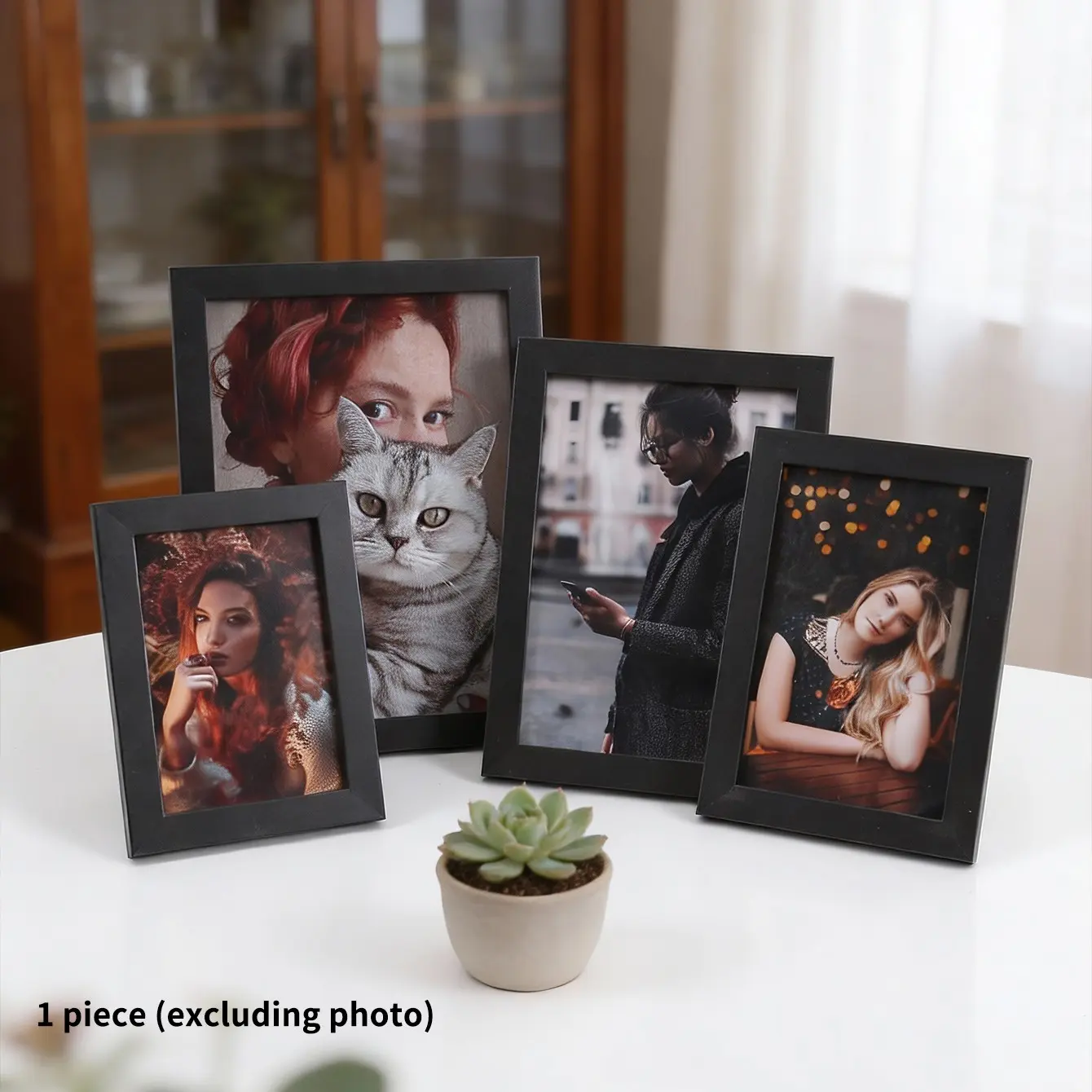 Minimalist Picture Frame, Frame Design, Multiple Sizes, 5-8 Inch Photo Display, Perfect Gift, Home Decor, Composite Wood, Wall & Desk Frame(Only the photo frame, no photo included)