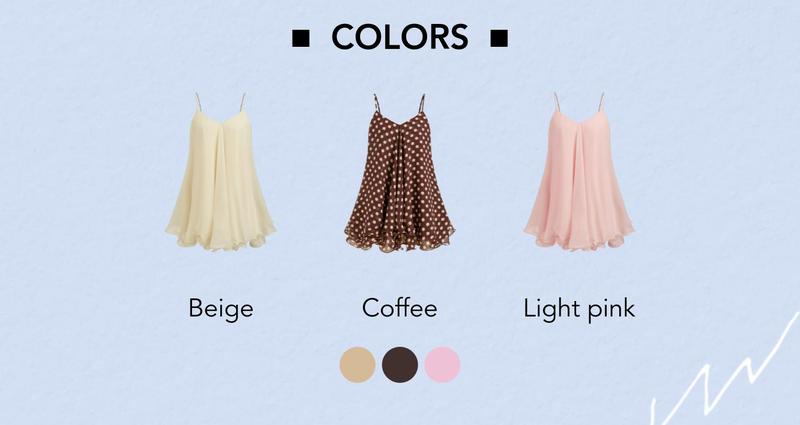 Cider Chiffon V-neck Knotted Ruffle Hem Cami Mini Dress