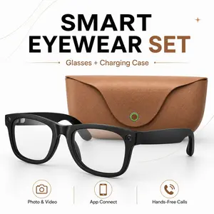 Vlog Smart Glasses Ai Sunglasses with Camera, Bluetooth-compatible 5.4, Ip65 Waterproof, 8mp Photo, 1080P Video, 96h Battery Life, Lightweight Design