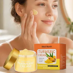 50g Turmeric Moisturizing Cream, Daily Gentle Skincare, Hydrates and Nourishes Skin, Improves Dullness for Radiant Smooth Skin
