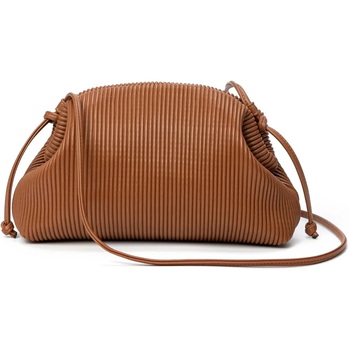 Women's Soft Cloud Clutch Bag, Dumpling-Shaped Crossbody Bag with Shoulder Strap