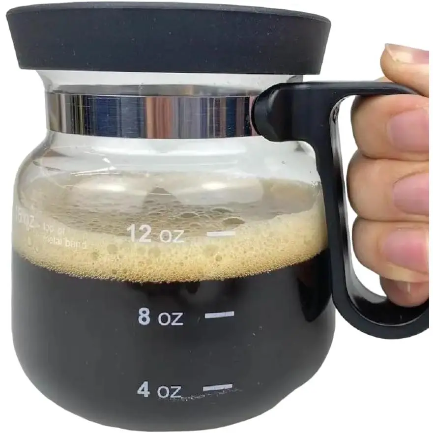 Coffee Glass Pot Tea Cup Mug Collectible 16 Oz Ounces (CoffeePot) New model