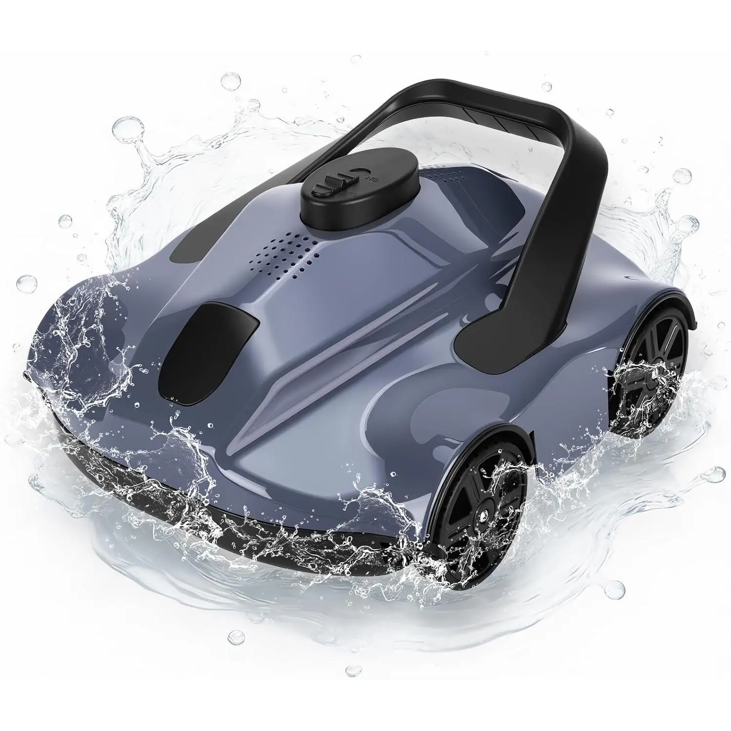 Wireless Robotic Pool Cleaner – 130-Min Runtime, Self-Parking, Efficient Filtration, Portable Design, Powerful Suction – Automatic Pool Suction for Above Ground Pools up to 860 Sq.Ft