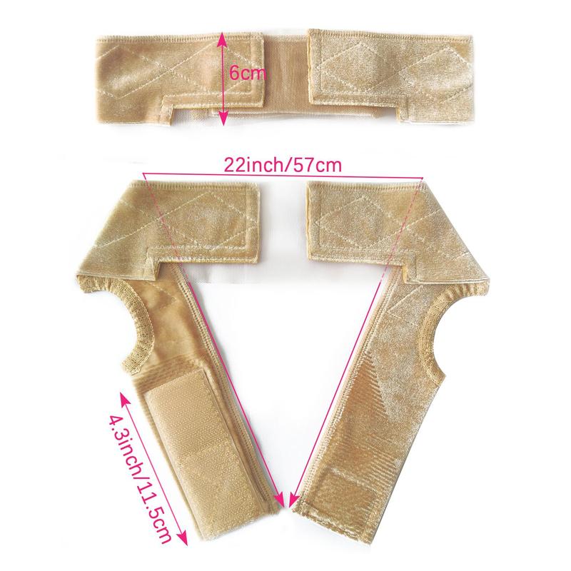 Adjustable Lace Wig Grip Band, Wig Grip Band for Lace Front Wigs, Wig Gripper with Ear-cutouts, Comfortable Breathable, Secure Glueless Velvet Headband, Headband Head Wrap