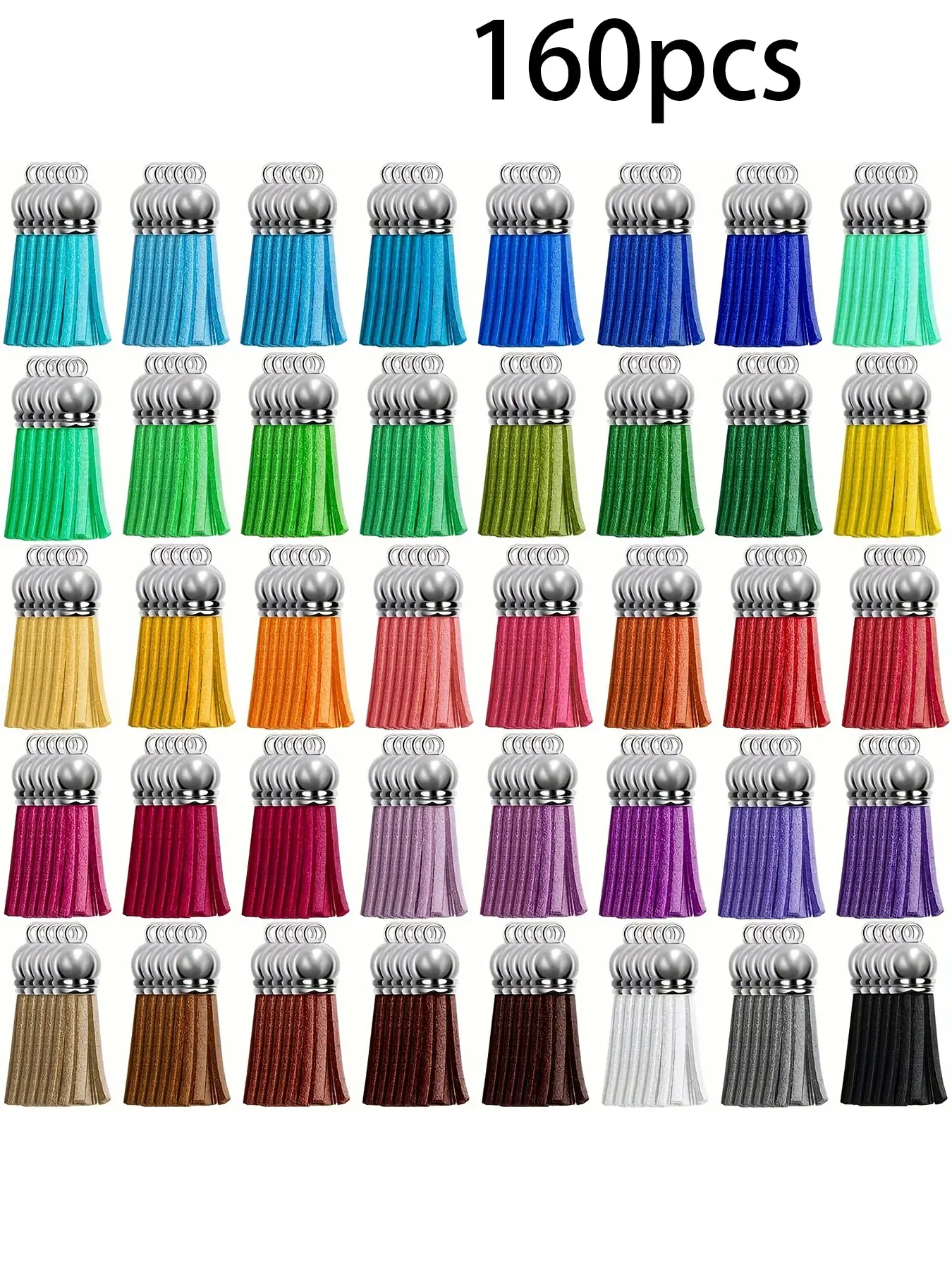 160 pieces of fashionable tassel set, DIY jewelry making accessories, jewelry making supplies, handicrafts, earrings, accessories, jewelry production, bag hanging accessories, home decoration, holiday gifts, handmade gifts