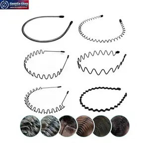 6PCS Unisex Solid Color Wavy Zig Zag Headbands, Non-Slip Thin Elastic Sports Hair Bands, Minimalist Basic Hair Styling Accessories for Men & Women, Lightweight Comfortable Headbands for Daily Wear, Workout, Running, Yoga, Casual Outfits & Summerwins Trend