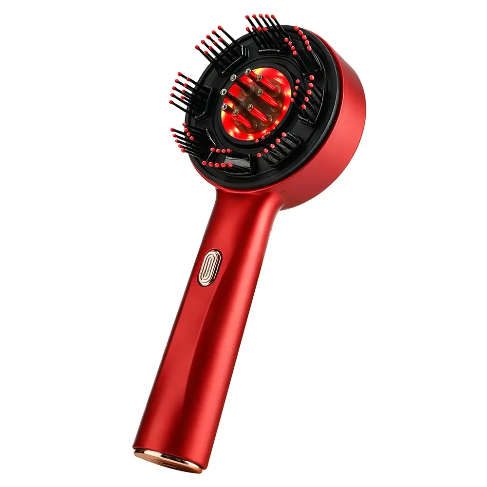Dual Color Three Mode Scalp Massage Comb, Light Hair Care Design, 1400mah Rechargeable, Multi-Mode Scalp Relief Hair Care Brush, Head Massagers