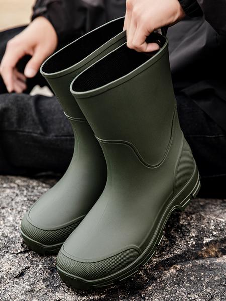 Men's & Women's High-Quality Anti-Slip Rain Boots with Cuff, Waterproof Kitchen Shoes, Garden Shoes, Motorcycle Boots, Fishing Shoes, Slip Resistant Boots, Waterproof Outdoor Footwear