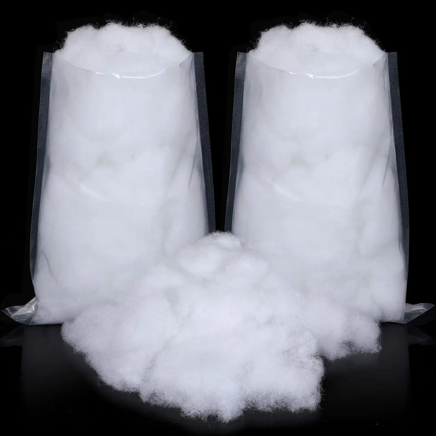 2 Bags Fake Snow Decoration Fluffy Artificial Cotton Fiber Fluffy Fake Clouds Soft Blanket for Crafts Mantle Village Christmas Winter Indoor Home Decoration(White)fidget toys
