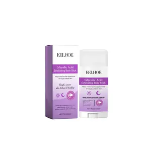 EELHOE Exfoliating Body Stick - Glycolic Acid + Salicylic Acid + Shea Butter Gentle Skin-Renewing Rough Skin Smoothing Portable Full-Body Care