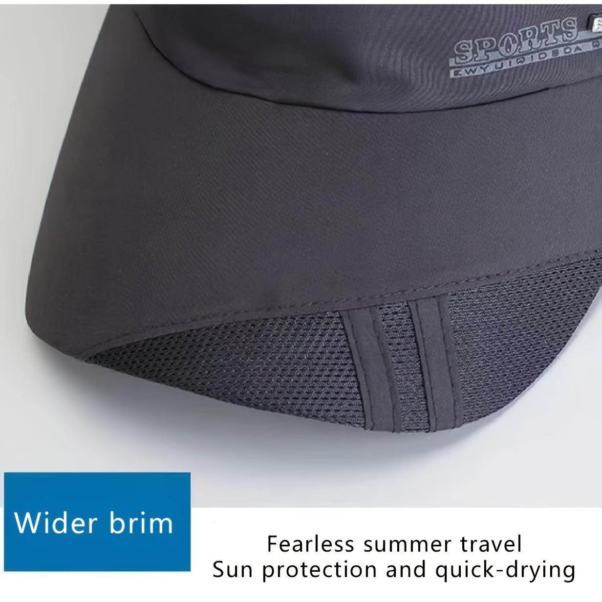 Men's and women's outdoor sports quick-dry baseball cap is suitable for spring and summer running, sports, and mountaineering sun protection