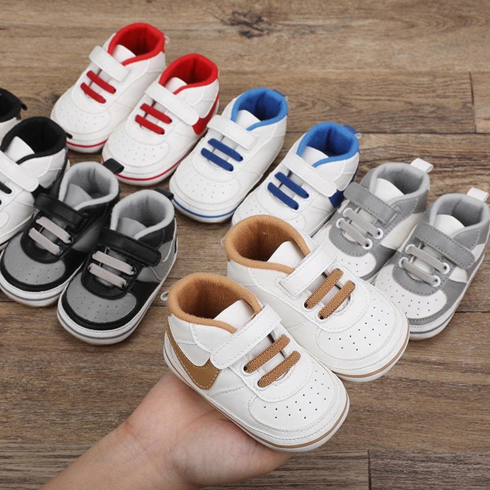 Unisex Baby Shoes Boys Girls Infant Sneakers Non-Slip Soft Rubber Sole Toddler First Walkers Lightweight Shoes