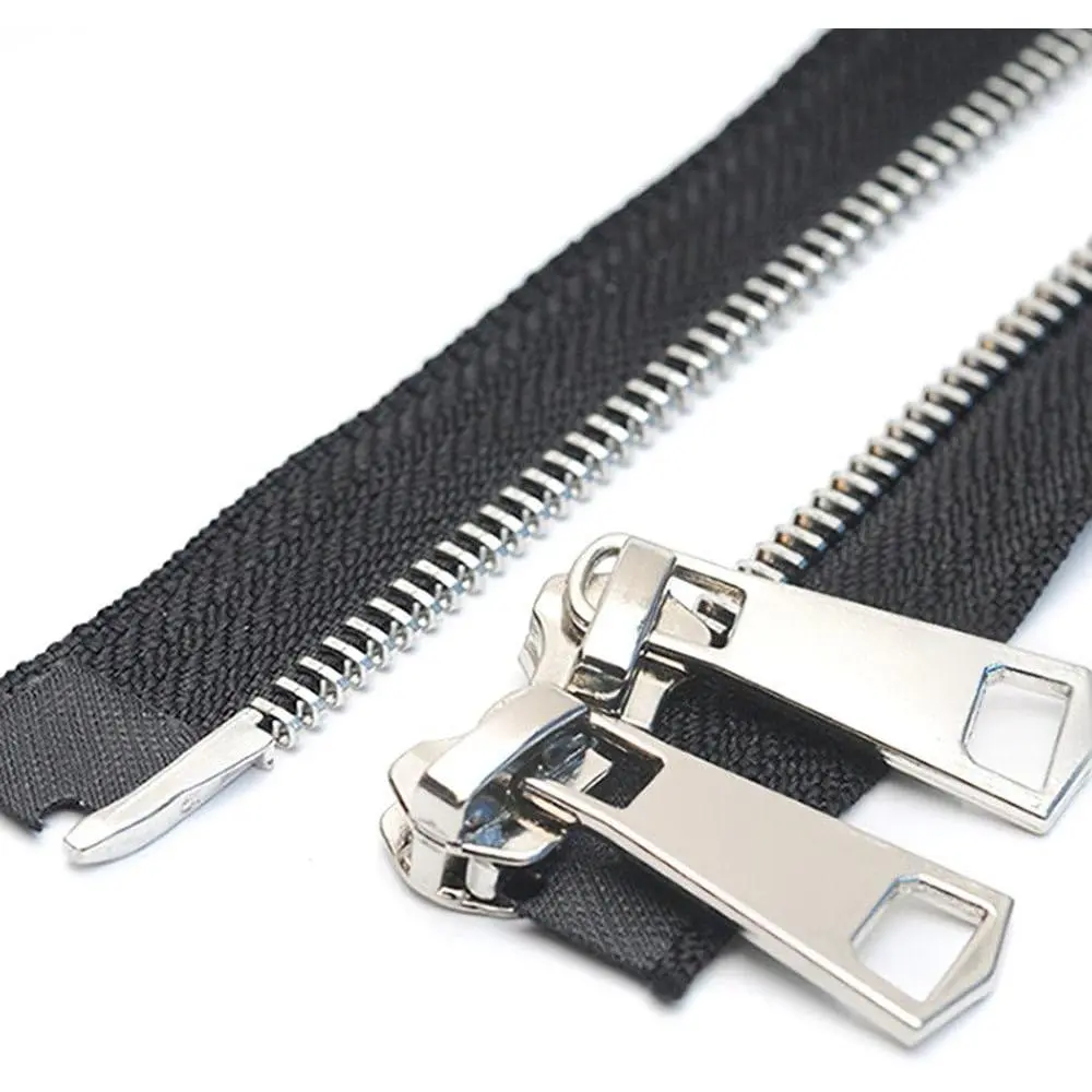 #5 29 Inch  Metal Jacket Zipper Two Way Separating | 2 Way Metal Zippers for Jackets Coats Sewing Crafts
