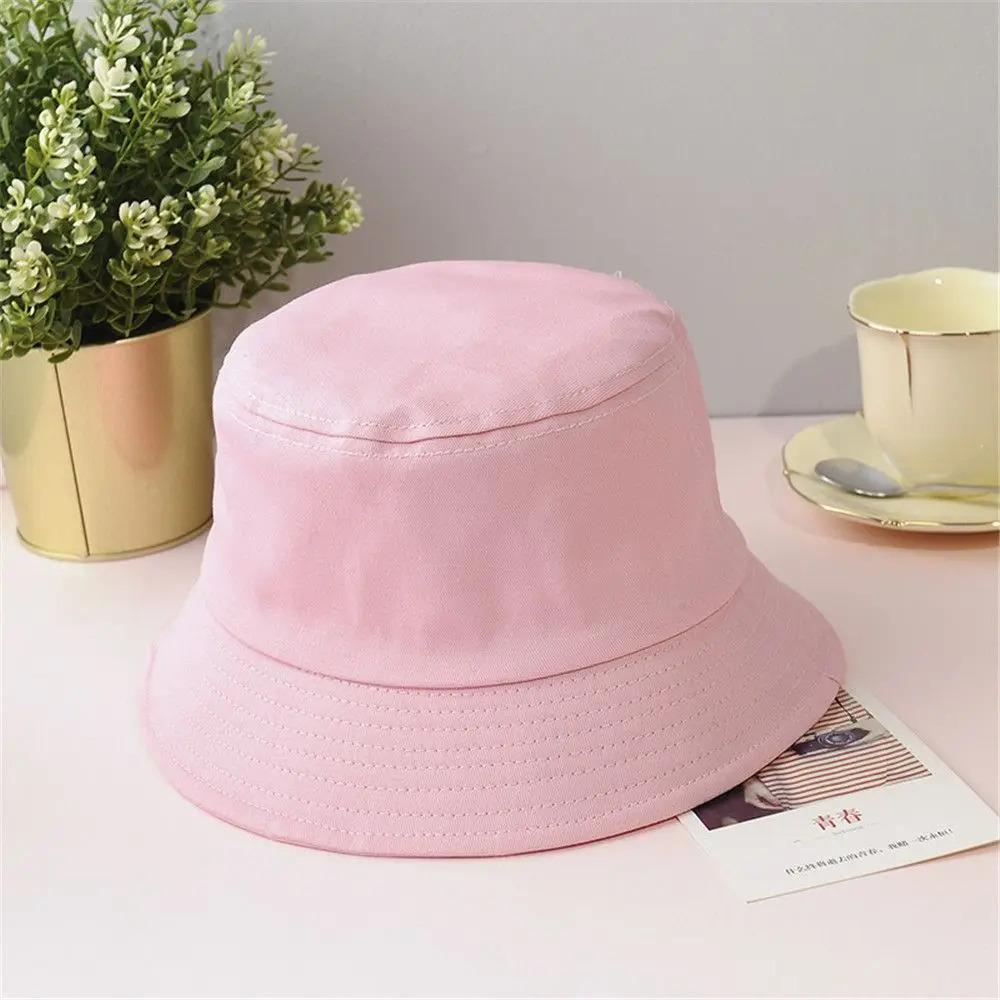 Foldable Bucket Hat Unisex Women Outdoor Sunscreen Hat Pure Color Fishing Hunting Cap Men Basin Chapeau Beach Cap