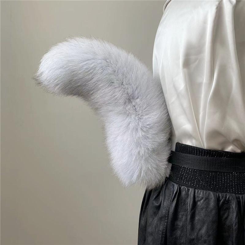 Anime Halloween Fox Tails Plush Cosplay Costume Faux Fur Big Tails Flexible JK Cat Fox Furry Tail Performance Props Fursuit Tail