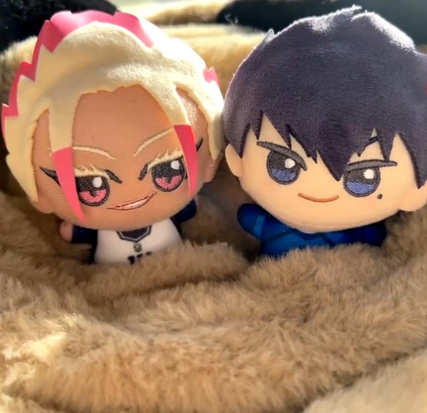 10cm BLUE LOCK Hiori Isagi Yoichi Nagi Seishiro Mikage Plush Doll Fluffy Maumet Plush Pendant Puppet Keychain Keyring Charm Gift