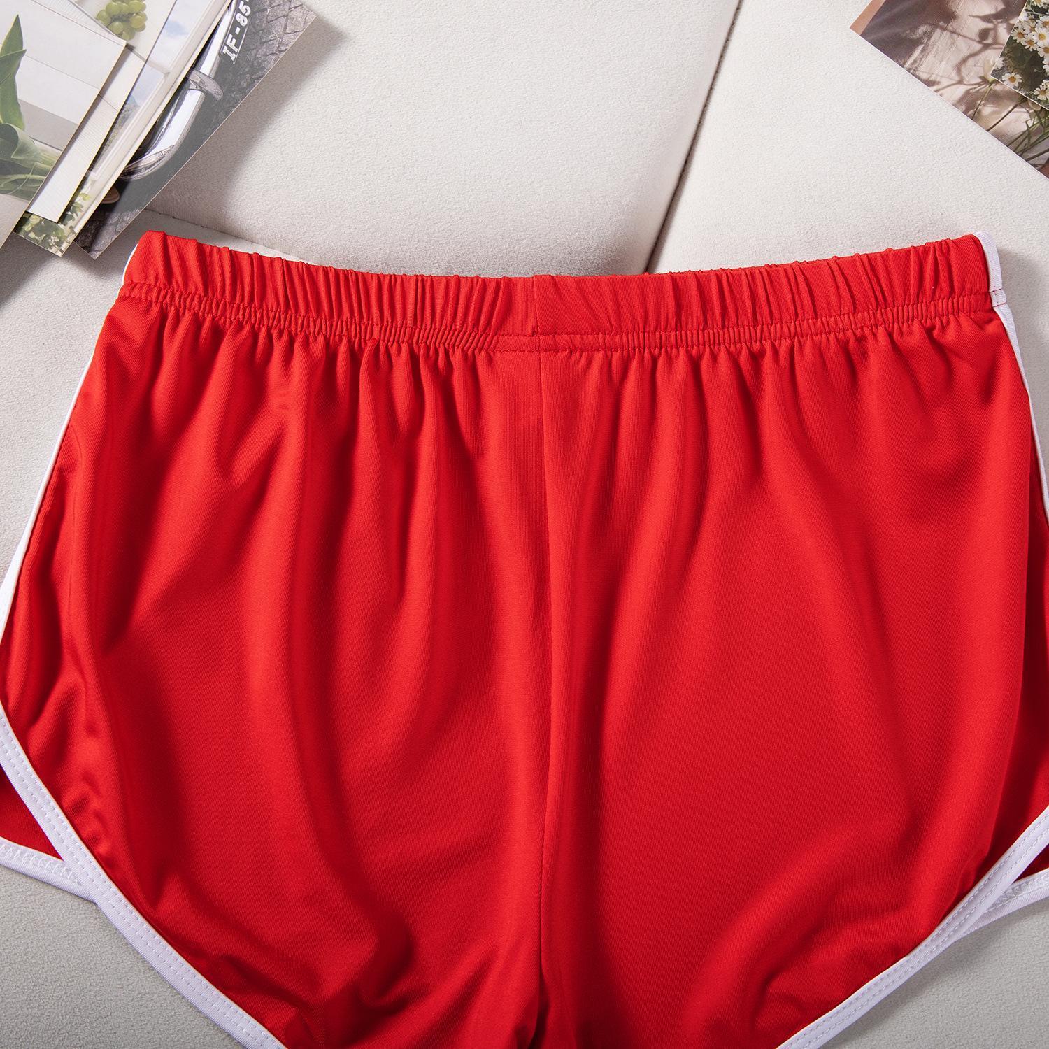 Women's sexy hip-lifting shorts, retro dolphin shorts, sports fitness running hot pants, seamless low-waisted yoga pants, comfortable and breathable, perfect gift world donut scrunched baggy chicken leg safety waist Casual Layered Mesh Stripe linen