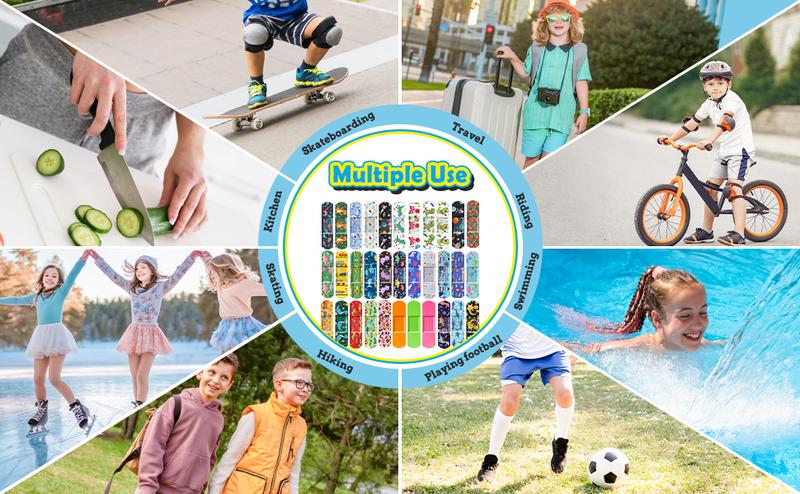 300 Pcs Adhesive Bandages, 33 Styles Kids Cartoon Bandages, Flexible, Colorful, Waterproof, Breathable, Protect Scrapes