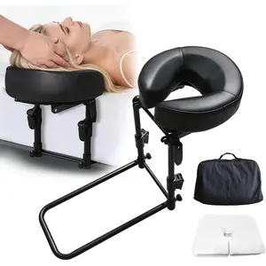 Massage Headrest for Bed, Adjustable  Use Massage  Cradle, Portable Massage Table Kit for Sleeping Mattress,  Down Pillow After Eye  with Storage Bag & Disposable Covers