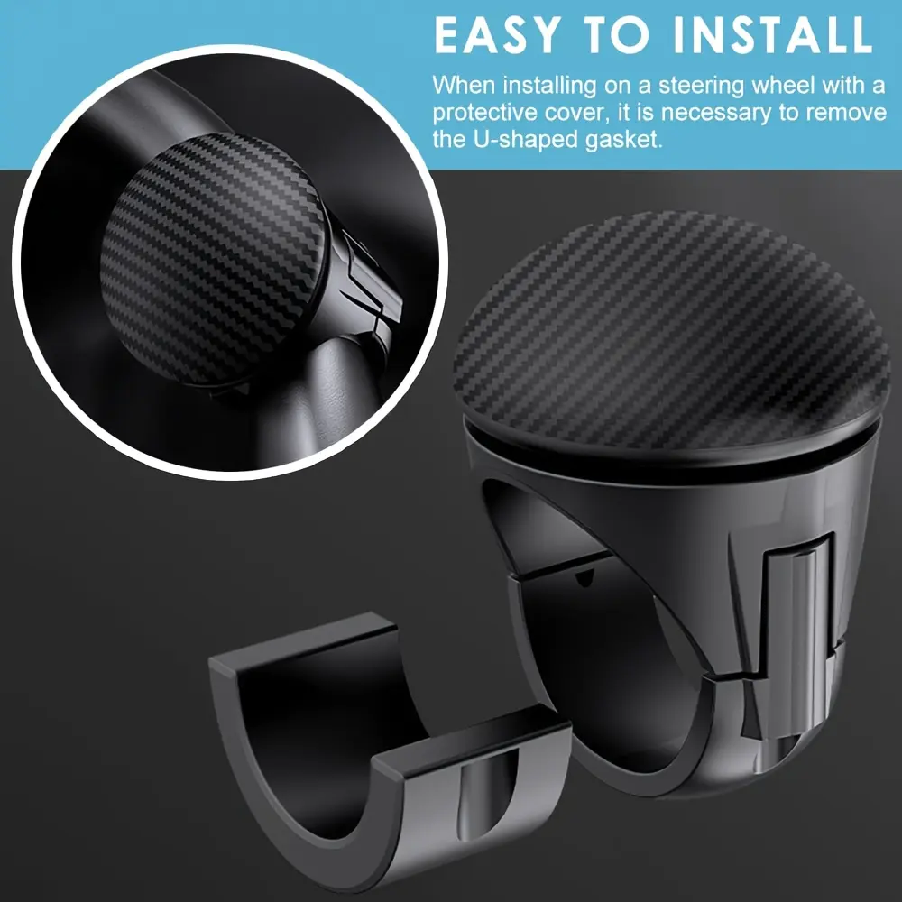 One-hand Turning Assist Steering Knob, Power Steering Ball, Easy to Install, Suitable for Cars, Trucks, Tractors, Boats, Lawn Mowers, and Forklifts